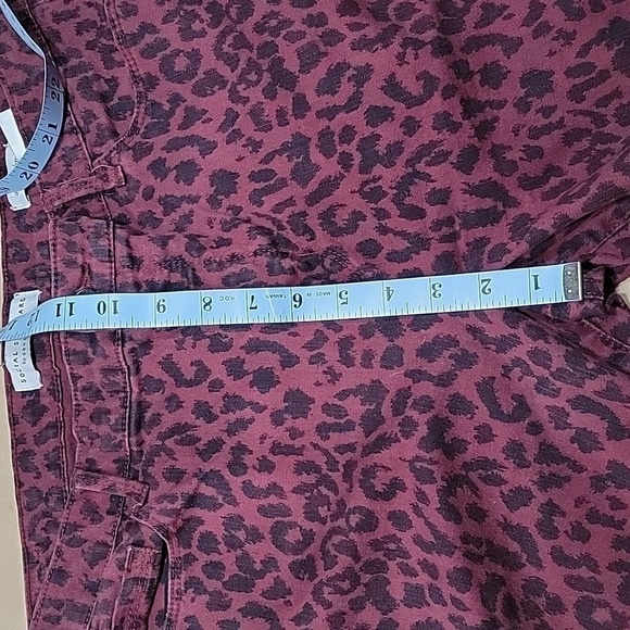 Social Standard by Sanctuary Ankle Skinny, Size 14, Burgundy & Black Leopard - Picture 12 of 14